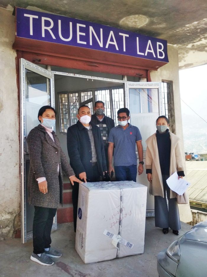 Quattro Truelab Machine was donated to the Naga Hospital Authority Kohima by Bharat Electronics Limited under their Corporate Social Responsibility through the initiative of the Kohima Smart City.